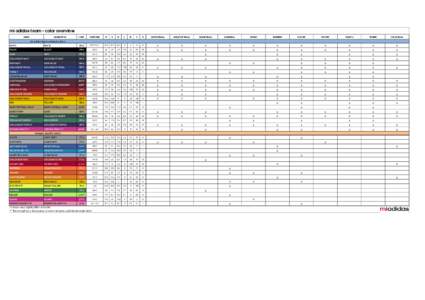 mi adidas team - color overview NAME NAME(FW14)  CODE