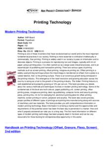 Relief printing / Printmaking / Packaging / Flexography / Offset printing / Screen printing / Letterpress printing / Rotogravure / Color printing / Visual arts / Printing / Graphic design