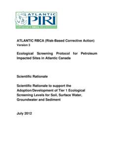 Soil contamination / Canadian Council of Ministers of the Environment / Environment of Canada / Pollution / Aquifers / Land management / Environmental remediation / Soil / BTEX / Soft matter / Chemistry / Matter