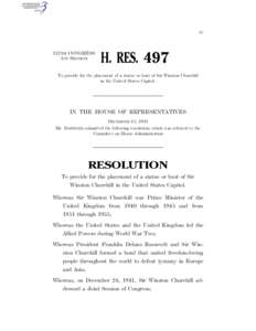 IV  112TH CONGRESS 1ST SESSION  H. RES. 497