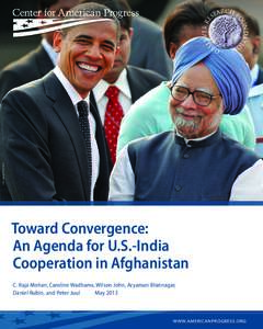 AP PHOTO/GURINDER OSAN  Toward Convergence: An Agenda for U.S.-India Cooperation in Afghanistan C. Raja Mohan, Caroline Wadhams, Wilson John, Aryaman Bhatnagar,