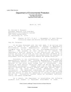 Management of spent Mercury Containing Lamps and Devices Destined for Recycling - Hazardous Waste Regulation - Solid and Hazardous Waste - Florida DEP - [mclknow.pdf]