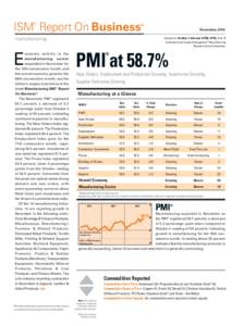 ISM Report On Business ® ® November 2014