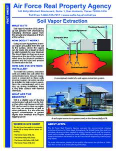 FACT SHEET  Air Force Real Property Agency 143 Billy Mitchell Boulevard, Suite 1, San Antonio, Texas[removed]Toll Free[removed] • www.safie.hq.af.mil/afrpa