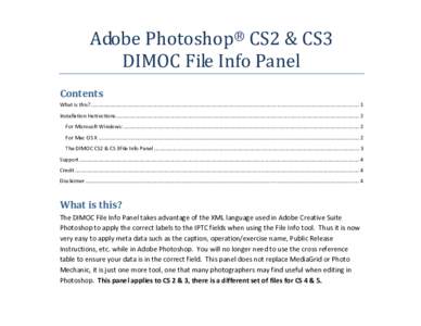 Microsoft Word - Adobe Photoshop CS2-3 DIMOC Panel.doc
