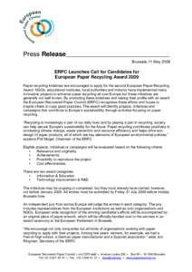 Microsoft Word - ERPC recycling awards launch JR.doc