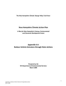 The New Hampshire Climate Change Policy Task Force  New Hampshire Climate Action Plan A Plan for New Hampshire’s Energy, Environmental and Economic Development Future