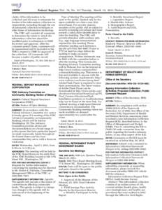 [removed]Federal Register / Vol. 78, No[removed]Tuesday, March 19, [removed]Notices clarity of the information to be collected; and (d) ways to minimize the