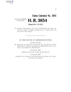 IB  Union Calendar No. 181 111TH CONGRESS 1ST SESSION