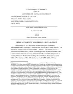 Labour law / Whistleblower / U.S. Securities and Exchange Commission / Business / Applied ethics / Management / Anti-corporate activism / Dissent / Freedom of speech