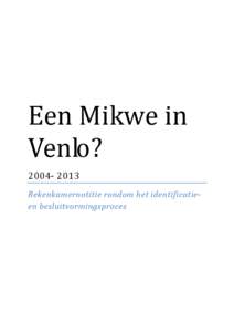 Een Mikwe in Venlo? [removed]