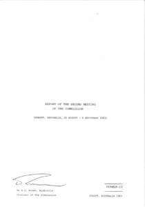 Note: Official Documents of the Commission and the Scientific Committee for the Conservation of Antarctic Marine Living Resources are produced in the four official languages of the Commission and Scientific Committee: E