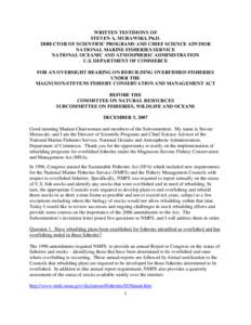 Stock assessment / Overfishing / Fisheries management / Pacific ocean perch / Sustainable fishery / Fish stock / Albacore / Maximum sustainable yield / National Marine Fisheries Service / Fish / Fisheries science / Magnuson–Stevens Fishery Conservation and Management Act