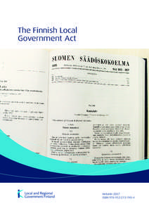 The Finnish Local Government Act