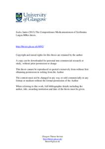 Jocks, Ianto[removed]The Compositiones Medicamentorum of Scribonius Largus.MRes thesis. http://theses.gla.ac.uk[removed]Copyright and moral rights for this thesis are retained by the author