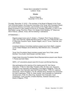 Education / Texas Tech University System / Texas Tech University / Kent Hance / Jodey Arrington / Lubbock /  Texas / Georgia Institute of Technology / Chancellor / Association of Public and Land-Grant Universities / Texas / Academia