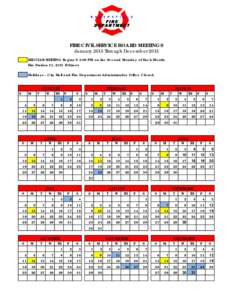 2015 Fire Civil Service Calendar.xls