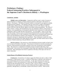 Parole / United States Federal Sentencing Guidelines / United States federal law / Blakely v. Washington / Sentencing / Presentence investigation report / Mandatory sentencing / Probation officer / Jury / Law / United States criminal procedure / Criminal procedure