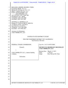 Microsoft Word - FINAL ATT Jurisdictional Motion to Dismiss.DOCX