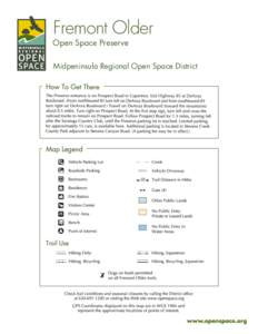 Fremont Older Open Space Preserve Midpeninsula Regional Open Space District Open Space Preserve