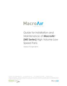 MACROAIR Quick Start Mechanical Installation Guide Issue 9.0