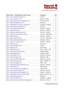 www.digeratimarketing.co.uk  High Traffic / PR Blogs that follow links Category