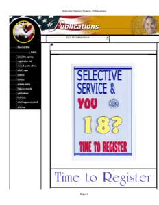 Selective Service System: Publi