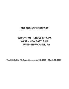 Microsoft Word - NC 2014 EEO PUBLIC FILE REPORT.DOC