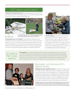 CFC News and Events Citizens for Conservation (CFC) is nonprofit organization that has saved more than 3,000 acres of natural lands since[removed]For more information on the  P h o t o s : Bob L ee