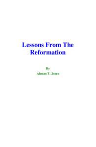 Lessons From The Reformation By Alonzo T. Jones  ii