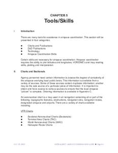 CHAPTER 5  Tools/Skills I.  Introduction