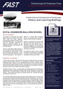 School of Ballooning / Balloon / James Templer / Royal Aircraft Establishment / Observation balloon / Samuel Franklin Cody / Gas balloon / Airship / Aerostat / Aviation / Ballooning / Hydrogen technologies