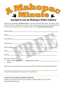 Mahopac Minute Business Form.pub