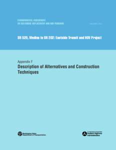 ENVIRONMENTAL ASSESSMENT SR 520 BRIDGE REPLACEMENT AND HOV PROGRAM DECEMBER[removed]SR 520, Medina to SR 202: Eastside Transit and HOV Project