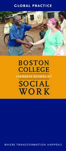 Boston College Graduate School of Social Work - Global Practice Concentration Brochure