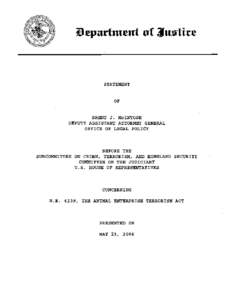 Animal testing / Eco-terrorism / Crimes / Animal Enterprise Terrorism Act / Stop Huntingdon Animal Cruelty / Animal Liberation Front / Justice Department / Trespass / Assault / Animal rights / Animal welfare / Ethics