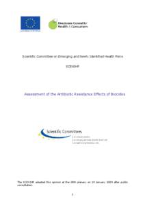 Antibiotics / Pharmacology / Bacteriology / Biocide / Biological pest control / Biocidal Products Directive / Antibiotic resistance / Triclosan / Scientific Committee on Health and Environmental Risks / Biology / Microbiology / Medicine