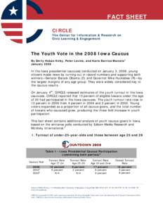 Politics / Elections in the United States / Iowa caucuses / Young Democrats of America / Caucus / Democratic Party / Iowa Democratic caucuses / Nevada Republican caucuses / United States presidential primaries / Politics of Iowa / Politics of the United States