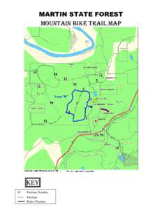 MARTIN STATE FOREST MOUNTAIN BIKE TRAIL MAP Loop “B”  KEY