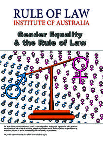 RULE OF LAW INSTITUTE OF AUSTRALIA Gender Equality & the Rule of Law