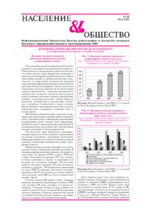 № 98 Май 2006 Информационный бюллетень Центра демографии и экологии человека Института народохозяйственного прогнозиров