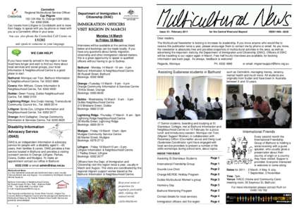 Multicultural Newsletter Feb2011