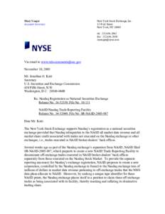 Financial economics / Economy of New York City / NASDAQ / Securities Exchange Act / Business / U.S. Securities and Exchange Commission / Regulation NMS / Financial Industry Regulatory Authority / Douglas Shulman / United States Securities and Exchange Commission / United States securities law / Economy of the United States