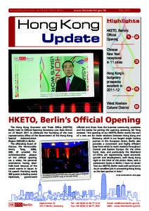 Hong Kong Economic and Trade Office, Berlin  www.hketoberlin.gov.hk Hong Kong Update