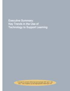 Acheiving Learning Impact 2007: Annual Report from IMS Global Learning Consortium on the Latest Trends in Learning, Technology, & Standards