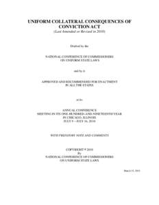 United States criminal law / Criminal procedure / Padilla v. Kentucky / Expungement / Conviction / Collateral damage / State court / Criminal record / Gabriel J. Chin / Law / Criminal law / Collateral consequences of criminal conviction