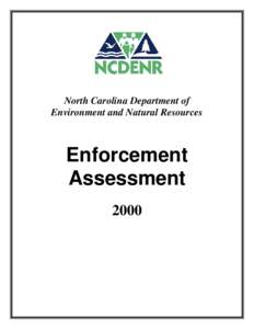 North Carolina Department of Environment and Natural Resources Enforcement Assessment 2000