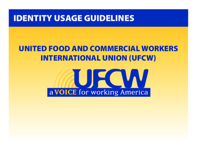 UFCW Logo Identity Package