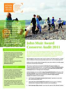 Jacki Clark  Our Conserve Audit shows the value and impact of John Muir Award participation