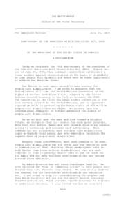 Convention on the Rights of Persons with Disabilities / Disability / Americans with Disabilities Act / Individuals with Disabilities Education Act / Americans with disabilities / Education in the United States / Frank Bowe / National Council on Disability / Disability rights / Law / Special education in the United States